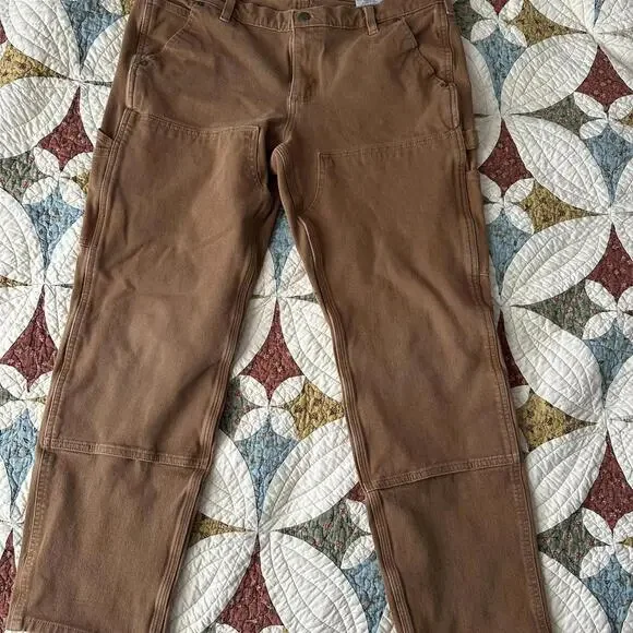 Carhartt Women's Rugged Flex Double Front Work Pants - Carhartt Brown cargo - Picture 3 of 7